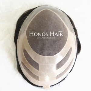 Fine Mono Hair Replacement Skin Front Mens Toupee Multiple Colors