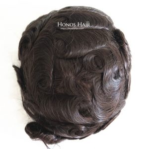 French Lace Front Skin Mens Toupee Human Hair Multiple Colors